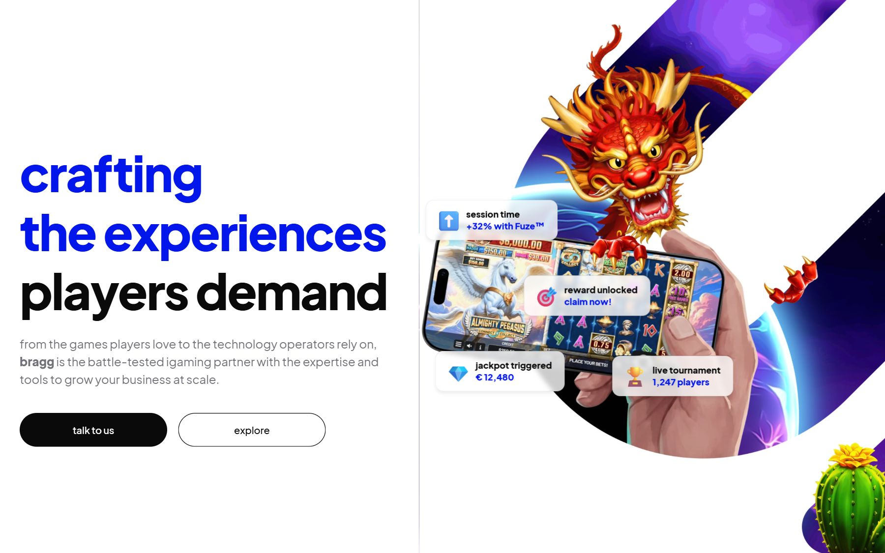Bragg Gaming Group platform key visual