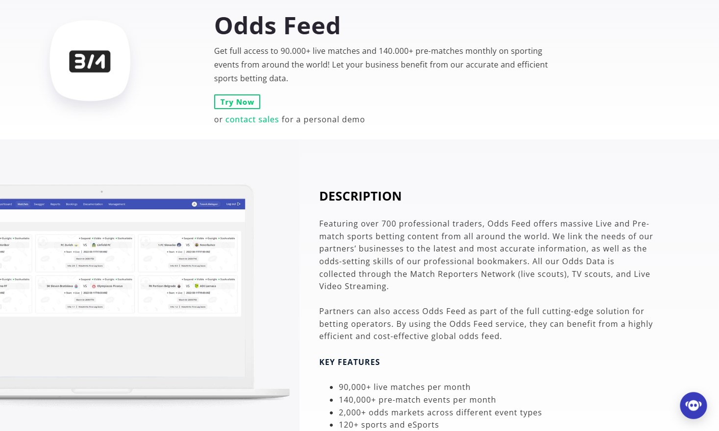 Odds Feed & Live Scouting product image