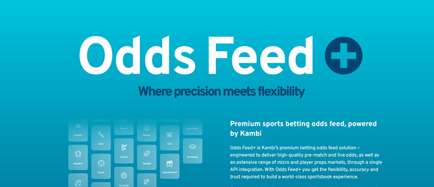 Odds Feed+ product image