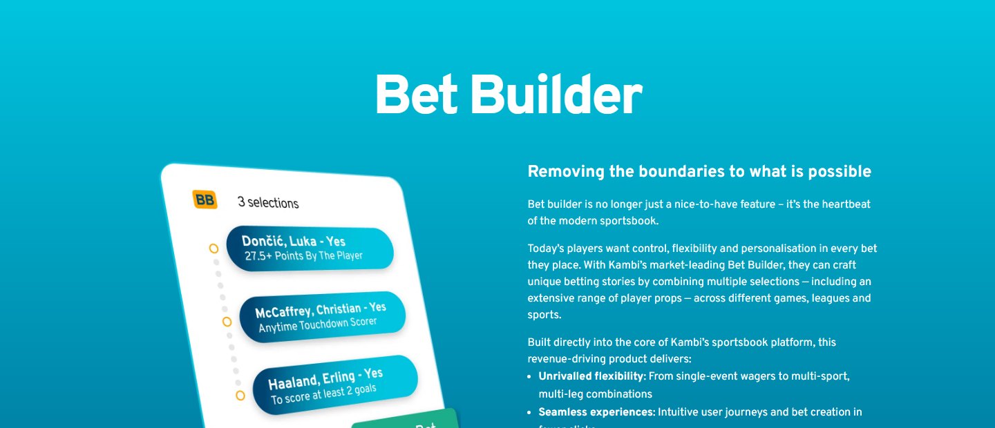 Bet Builder product image